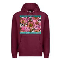 Burgundy breast cancer awareness Premium Hoodie - AdoDesignShop