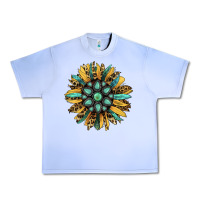 Grape Ice Gemstone Sunflower Urban Heavy Tee - RanaPortraitStore