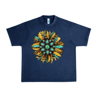 Navy Gemstone Sunflower Urban Heavy Tee - RanaPortraitStore