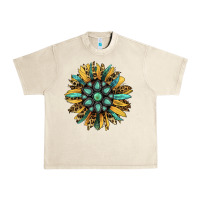 Sandshell Gemstone Sunflower Urban Heavy Tee - RanaPortraitStore