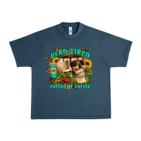 Midnight Navy dead tired fueled by coffee Urban Heavy Tee - Artiststas