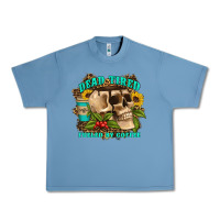 Pebble Blue dead tired fueled by coffee Urban Heavy Tee - Artiststas