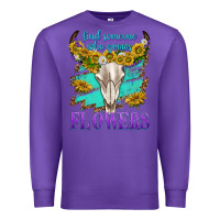 Purple find someone who grows flowers Premium Sweatshirt - texasbilliewilder