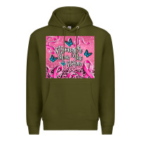 Army Green stronger than the stormcancer Premium Hoodie - AdoDesignShop