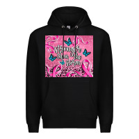 Black stronger than the stormcancer Premium Hoodie - AdoDesignShop