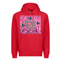 Red stronger than the stormcancer Premium Hoodie - AdoDesignShop