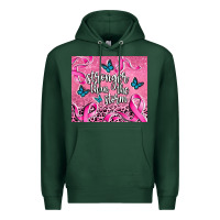 Sports Green stronger than the stormcancer Premium Hoodie - AdoDesignShop