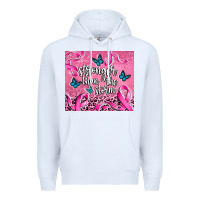 White stronger than the stormcancer Premium Hoodie - AdoDesignShop