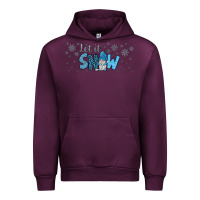 Mauve Wine winter let it snow Urban Hoodie - JahusDesignShop