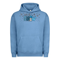 Pigment Pebble Blue winter let it snow Urban Hoodie - JahusDesignShop