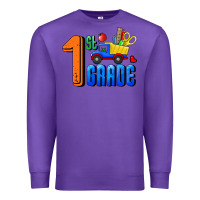 Purple First Grade Premium Sweatshirt - RanaPortraitStore