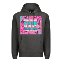 Charcoal Heather pink ribbon cancer Premium Hoodie - AdoDesignShop