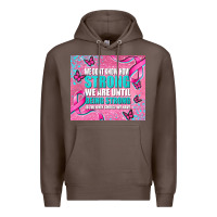 Coffee pink ribbon cancer Premium Hoodie - AdoDesignShop