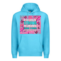 Ocean Blue pink ribbon cancer Premium Hoodie - AdoDesignShop