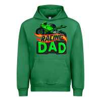 Emerald racing dad with racing motorcycle Urban Hoodie - AdoDesignShop