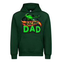 Forest Green racing dad with racing motorcycle Urban Hoodie - AdoDesignShop