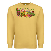 Antique Gold floral hustler coffee cups Premium Sweatshirt - texasbilliewilder