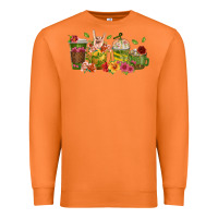 Carrot floral hustler coffee cups Premium Sweatshirt - texasbilliewilder