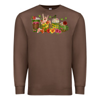 Chestnut floral hustler coffee cups Premium Sweatshirt - texasbilliewilder
