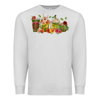 Dove Grey floral hustler coffee cups Premium Sweatshirt - texasbilliewilder