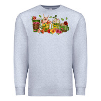 Heather Grey floral hustler coffee cups Premium Sweatshirt - texasbilliewilder