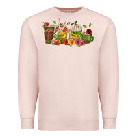 Pale Pink floral hustler coffee cups Premium Sweatshirt - texasbilliewilder