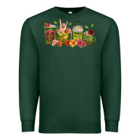 Sports Green floral hustler coffee cups Premium Sweatshirt - texasbilliewilder