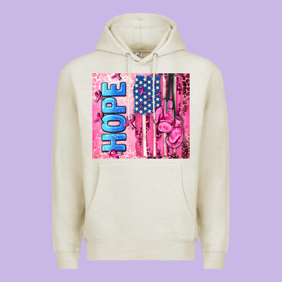 Hope  Breast Cancer And American Flag Premium Hoodie Designed By Adodesignshop