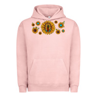 Pigment Salmon sunflower lady of guadalupe Urban Hoodie - JahusDesignShop