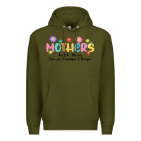 Army Green mothers are like flower Premium Hoodie - JahusDesignShop