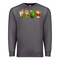 Charcoal Heather frog coffee cups Premium Sweatshirt - texasbilliewilder