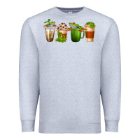 Heather Grey frog coffee cups Premium Sweatshirt - texasbilliewilder
