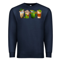 Navy frog coffee cups Premium Sweatshirt - texasbilliewilder