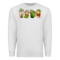 Oatmeal Heather frog coffee cups Premium Sweatshirt - texasbilliewilder