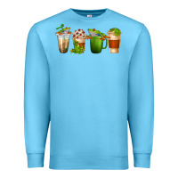 Ocean Blue frog coffee cups Premium Sweatshirt - texasbilliewilder