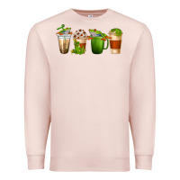 Pale Pink frog coffee cups Premium Sweatshirt - texasbilliewilder