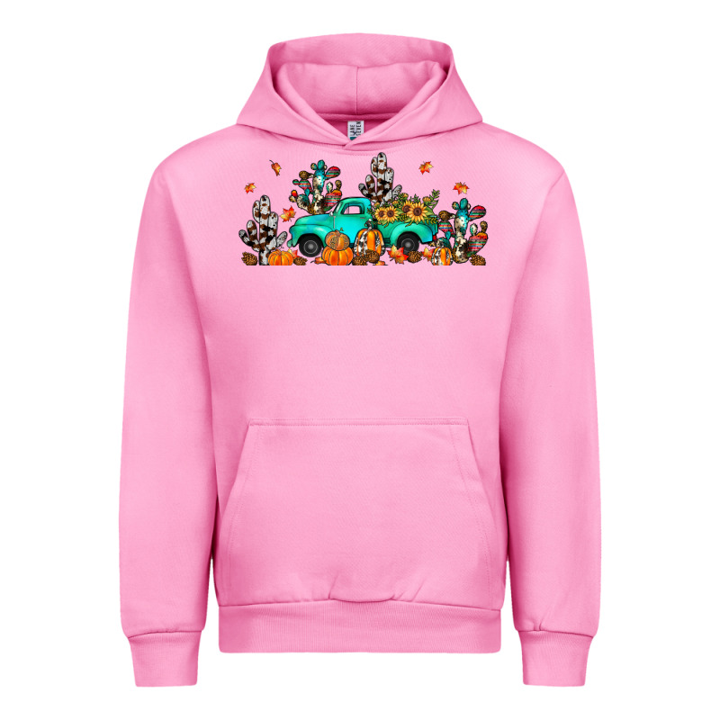 Fall Cactus Pumpkin Truck Urban Hoodie by JahusDesignShop | Teevron