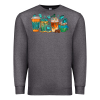 Charcoal Heather gemstone coffee cups Premium Sweatshirt - texasbilliewilder