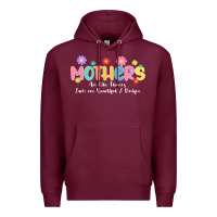 Burgundy mothers are like flower Premium Hoodie - JahusDesignShop