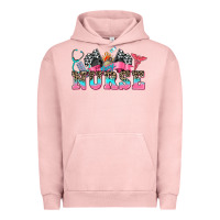 Pigment Salmon nurse with race and oto equipment Urban Hoodie - AdoDesignShop