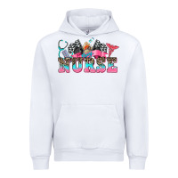White nurse with race and oto equipment Urban Hoodie - AdoDesignShop