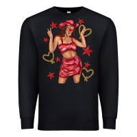 Black heart cowgirl Premium Sweatshirt - texasbilliewilder