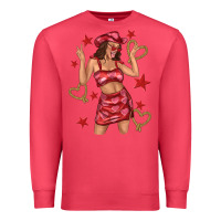 Cardinal heart cowgirl Premium Sweatshirt - texasbilliewilder
