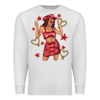 Oatmeal Heather heart cowgirl Premium Sweatshirt - texasbilliewilder
