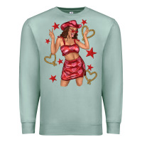 Seafoam heart cowgirl Premium Sweatshirt - texasbilliewilder