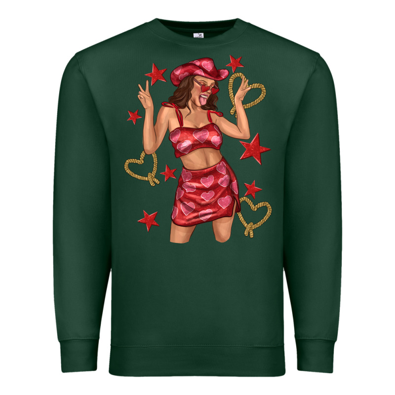 Heart Cowgirl Premium Sweatshirt by texasbilliewilder | Teevron