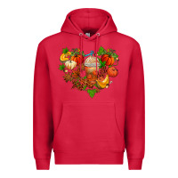 Cardinal fall pumpkin heart Premium Hoodie - AdoDesignShop