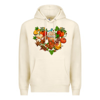 Tofu fall pumpkin heart Premium Hoodie - AdoDesignShop