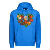 True Royal fall pumpkin heart Premium Hoodie - AdoDesignShop
