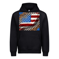 American Flag And Racee Flag Urban Hoodie | Teevron